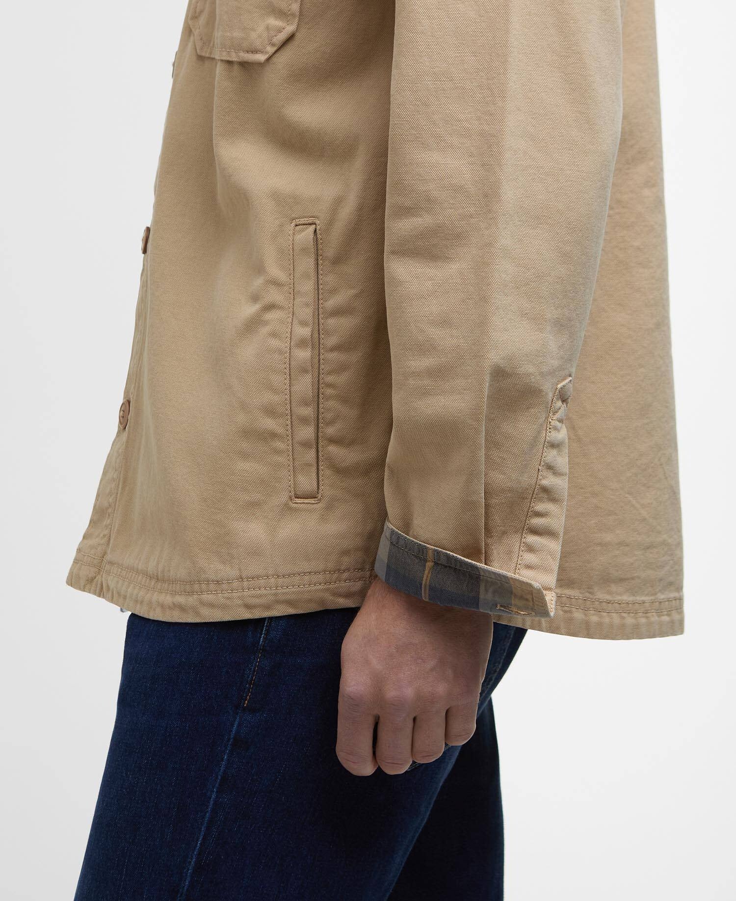 Lingfield Canvas Overshirt - Dark Stone