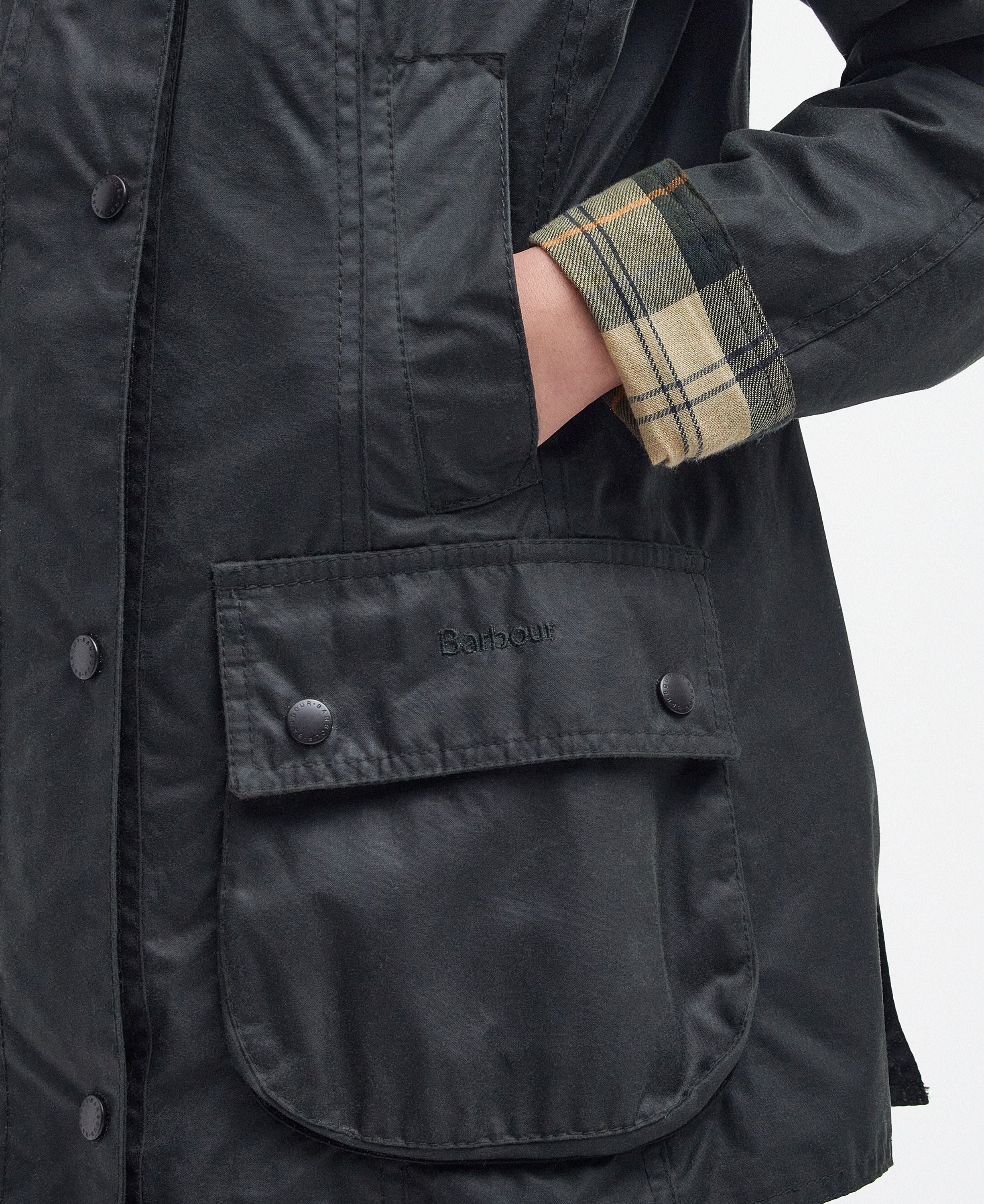 Beadnell Wax Jacket - Sage