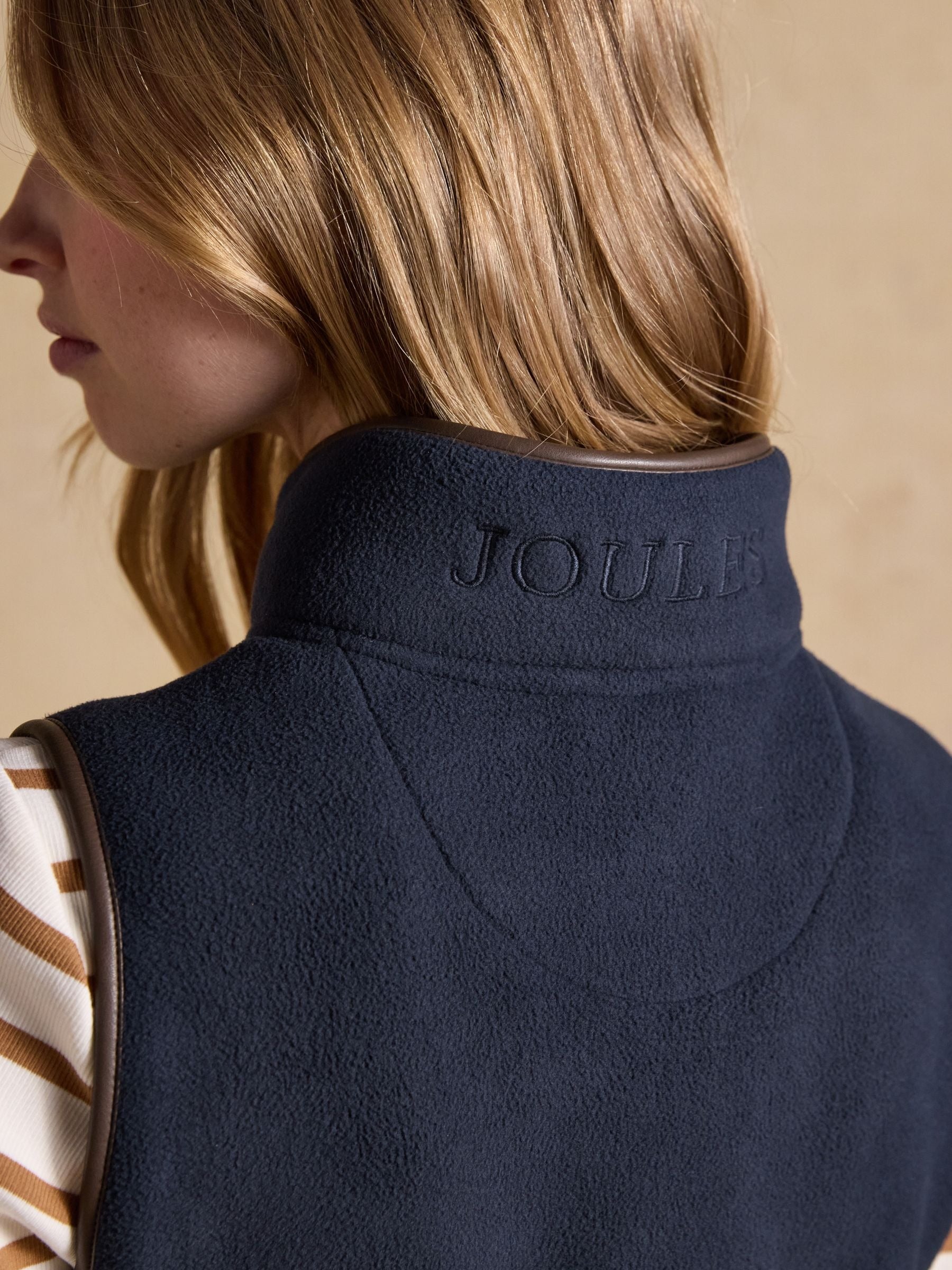 Heritage Navy Blue Regular Fleece Gilet