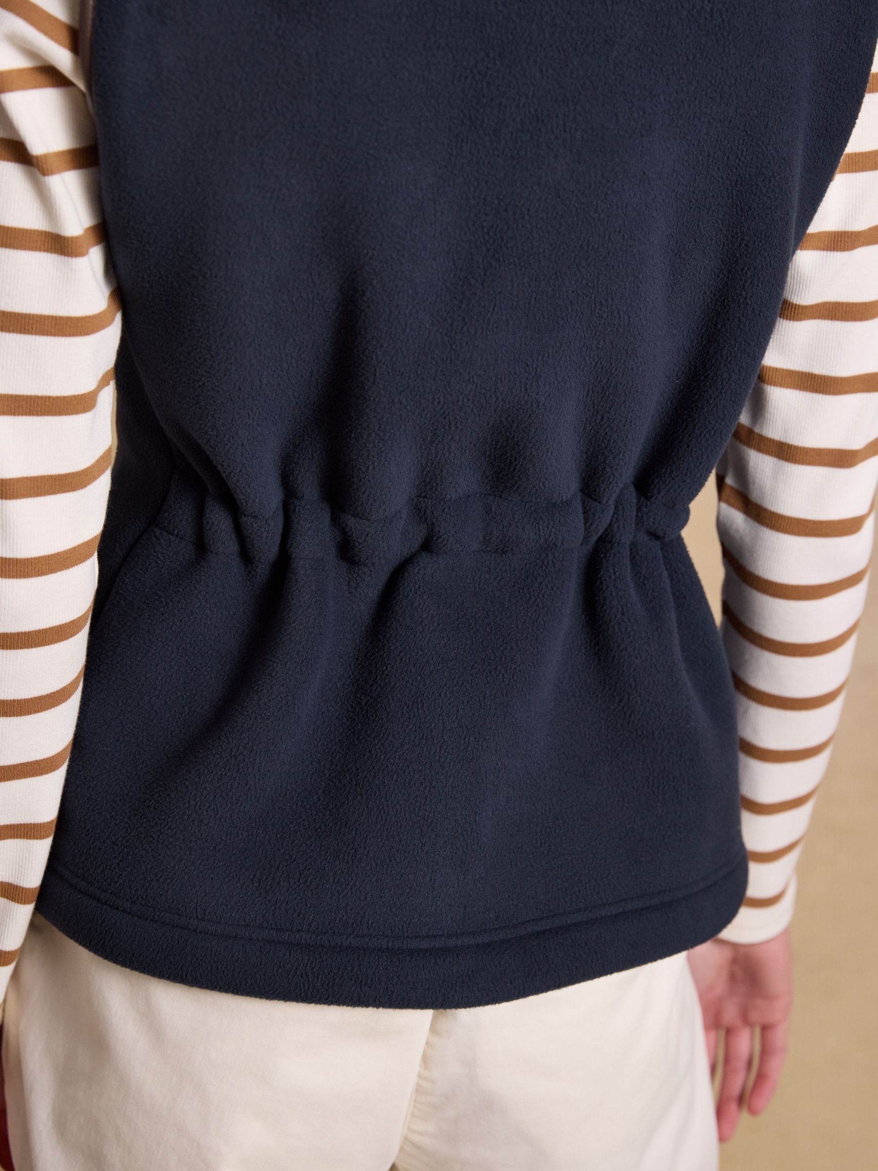 Heritage Navy Blue Regular Fleece Gilet
