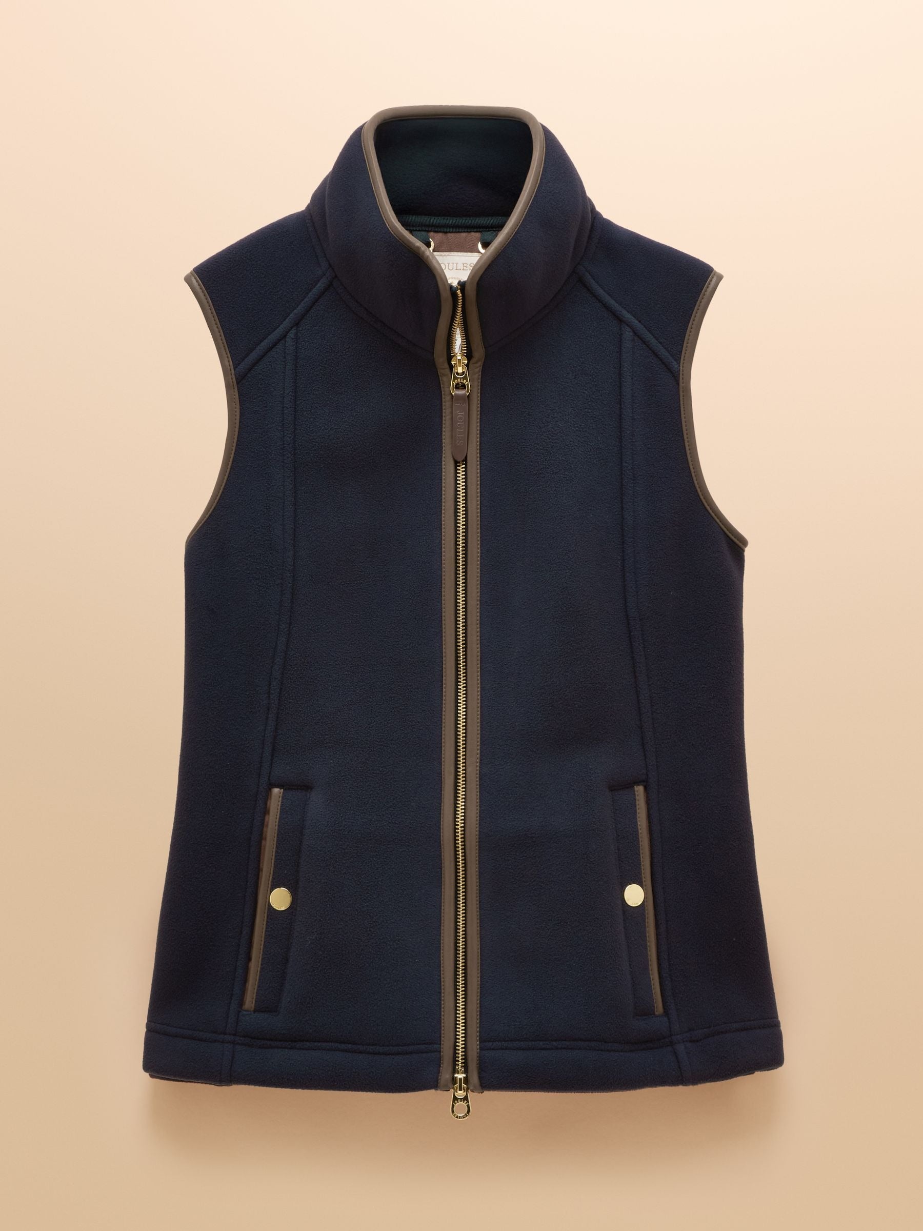 Heritage Navy Blue Regular Fleece Gilet