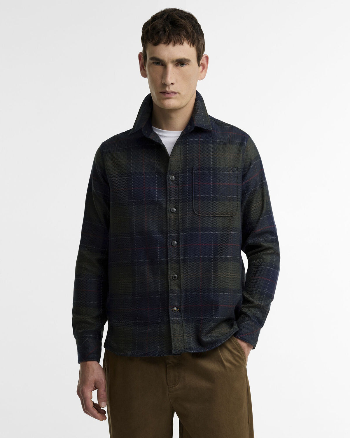 Fergus Tartan Relaxed Long-Sleeved Shirt - Shadow Classic Tartan