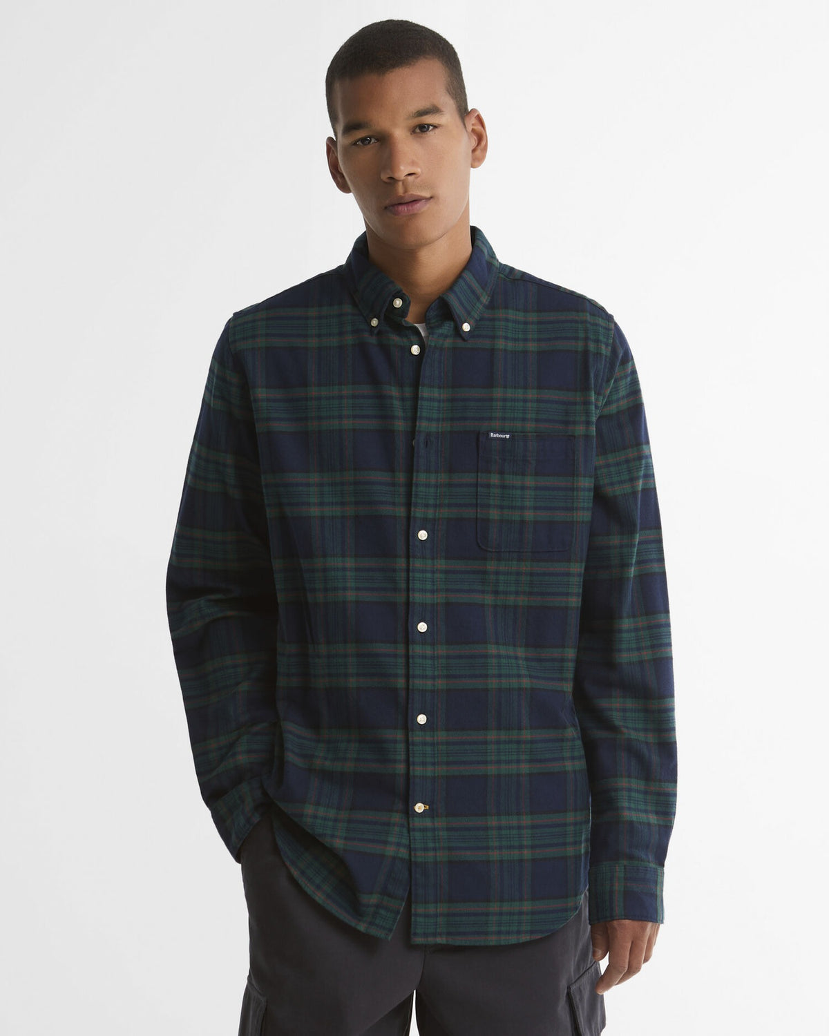 Portdown Tailored Long-Sleeved Shirt - Dark Navy