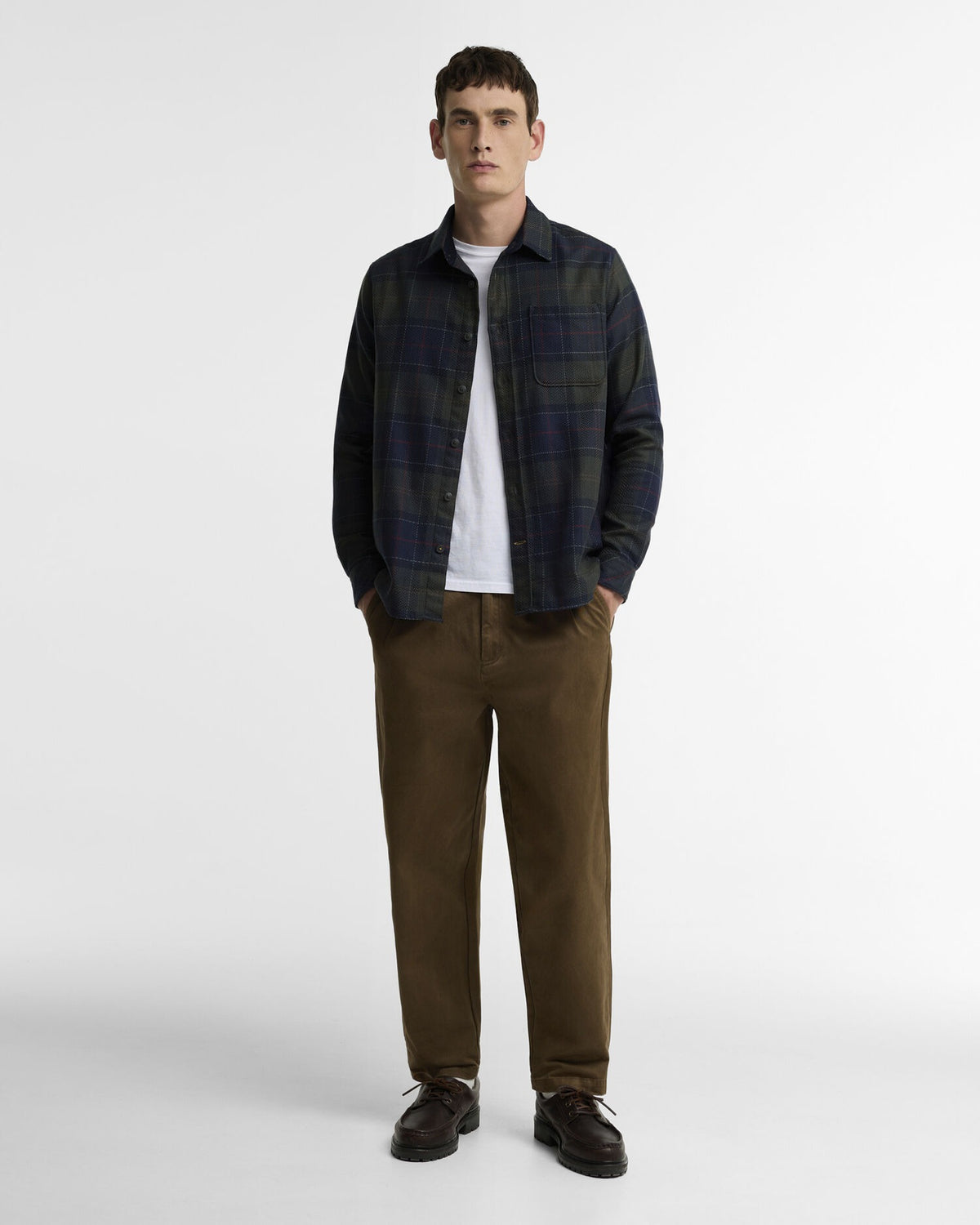 Fergus Tartan Relaxed Long-Sleeved Shirt - Shadow Classic Tartan