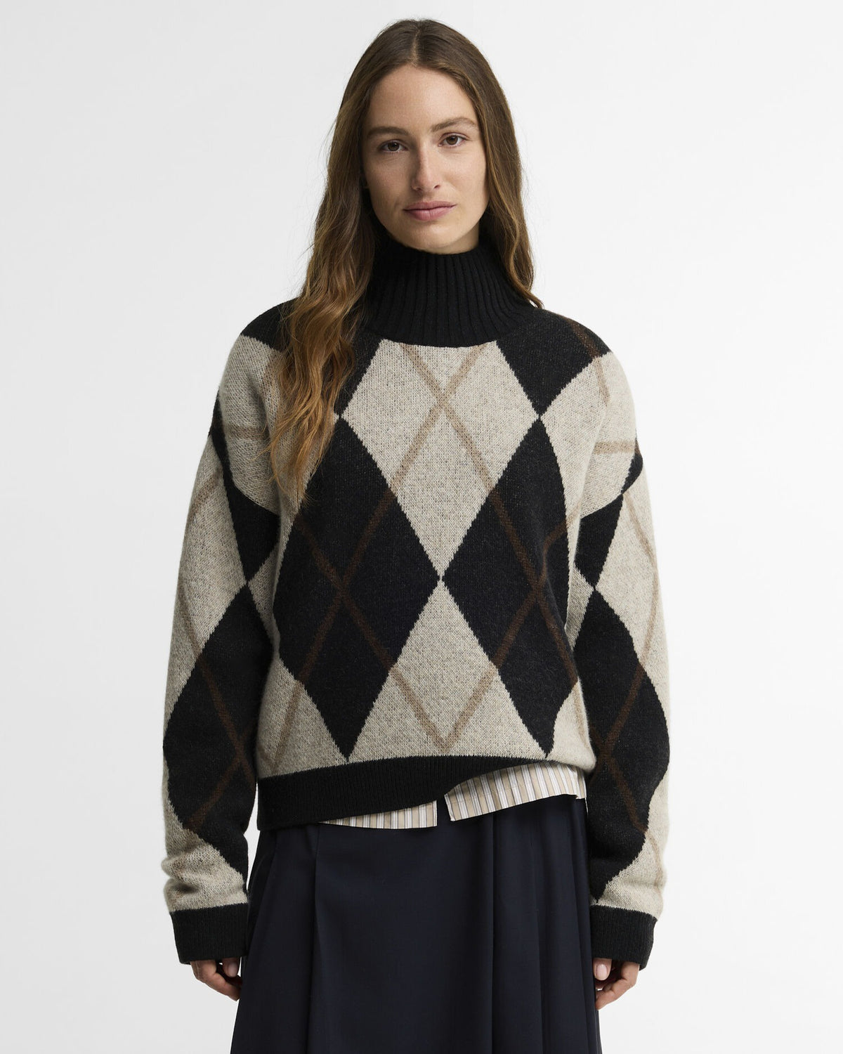 Marlow Argyle Wool Jumper - Multi