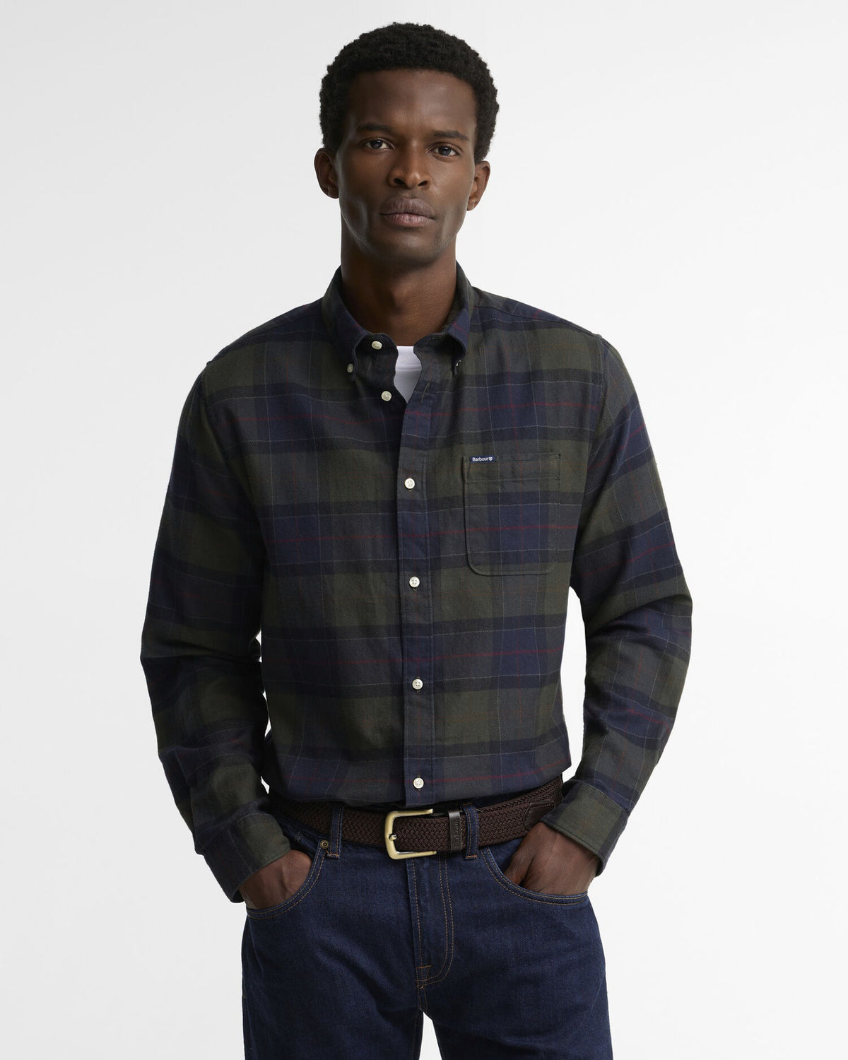 Kyeloch Tailored Long-Sleeved Shirt - Shadow Classic Tartan