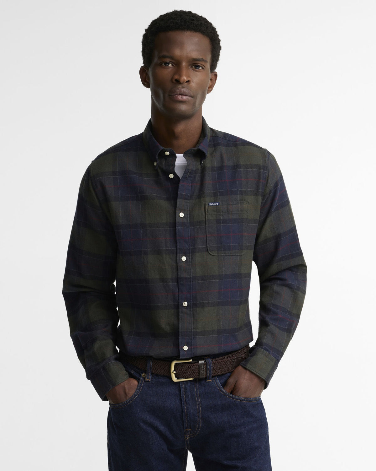 Kyeloch Tailored Long-Sleeved Shirt - Shadow Classic Tartan