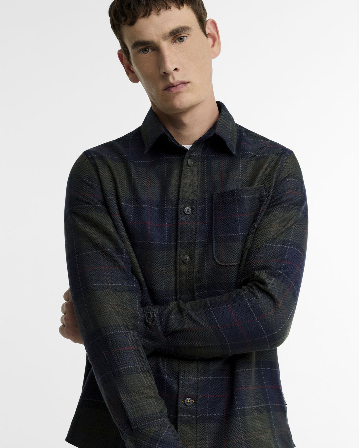 Fergus Tartan Relaxed Long-Sleeved Shirt - Shadow Classic Tartan