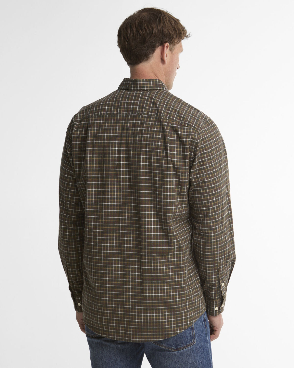 Alderwood Tattersall Long-Sleeved Shirt - Olive