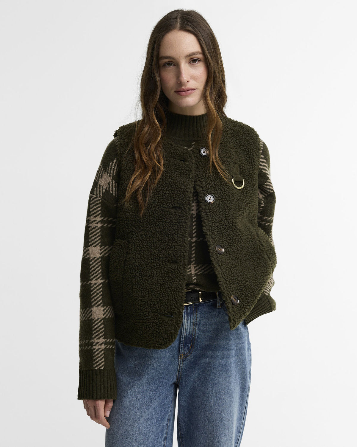 Bowes Fleece Gilet - Olive