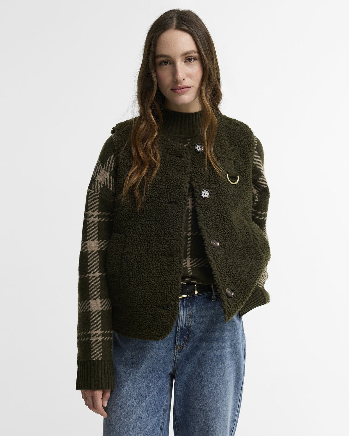 Bowes Fleece Gilet - Olive