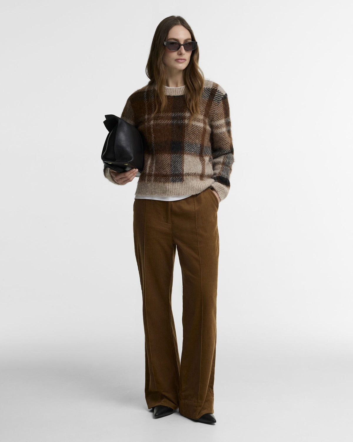 Glendyn Tartan Crew Neck Jumper - Multi