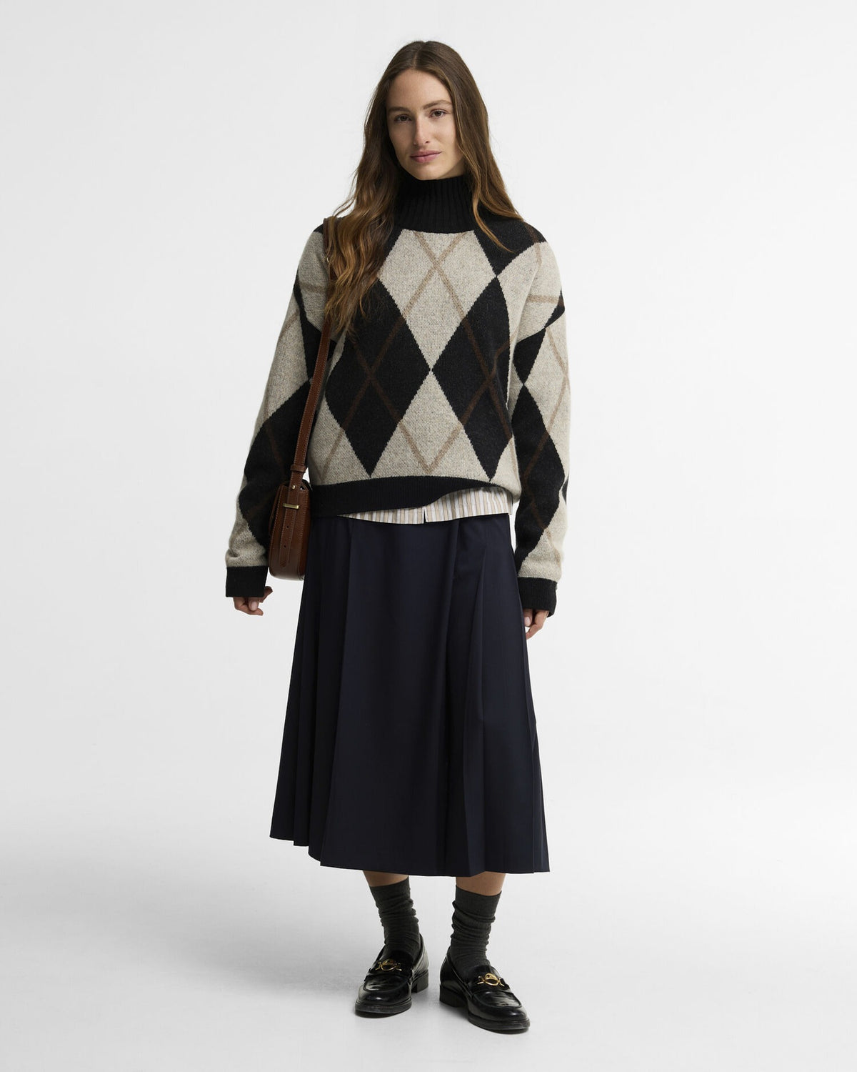 Marlow Argyle Wool Jumper - Multi