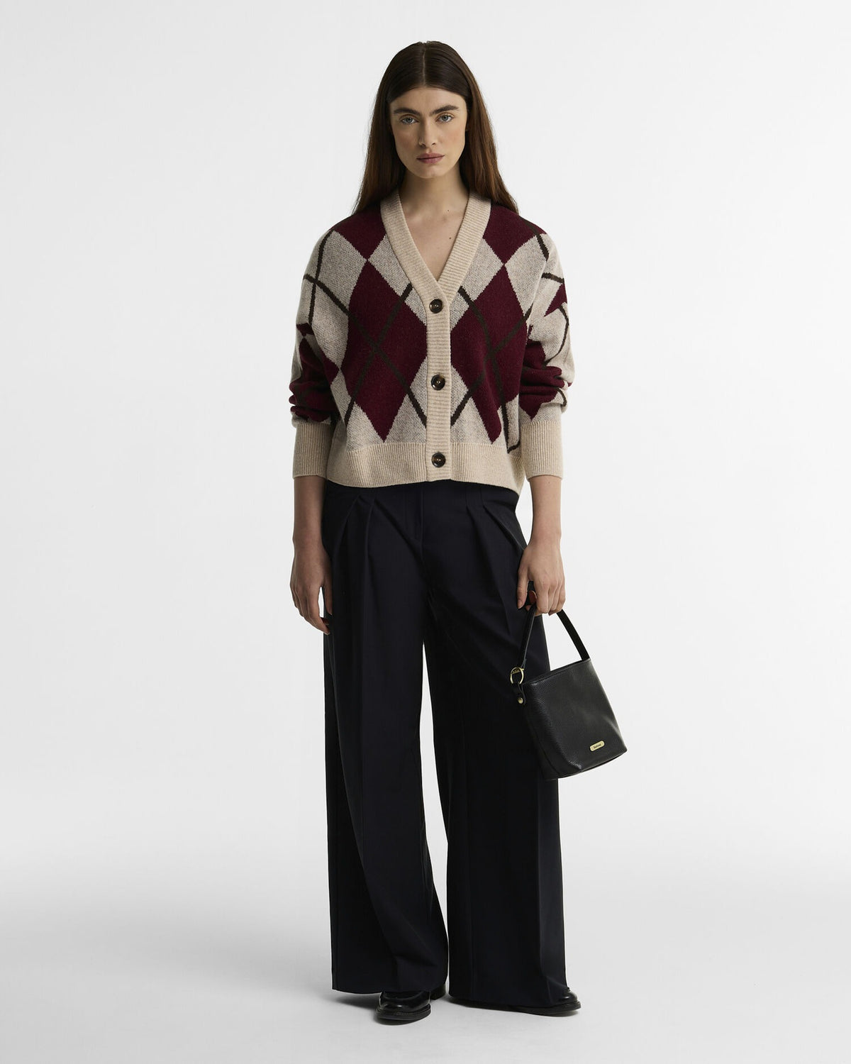 Harleigh Argyle Wool-Blend Cardigan - Multi