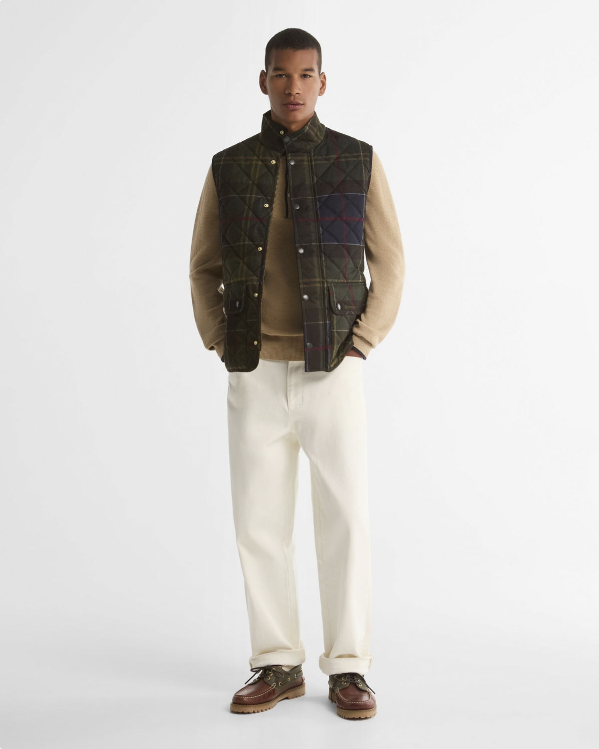 Icons Tartan Lowerdale Quilted Gilet - Classic Tartan