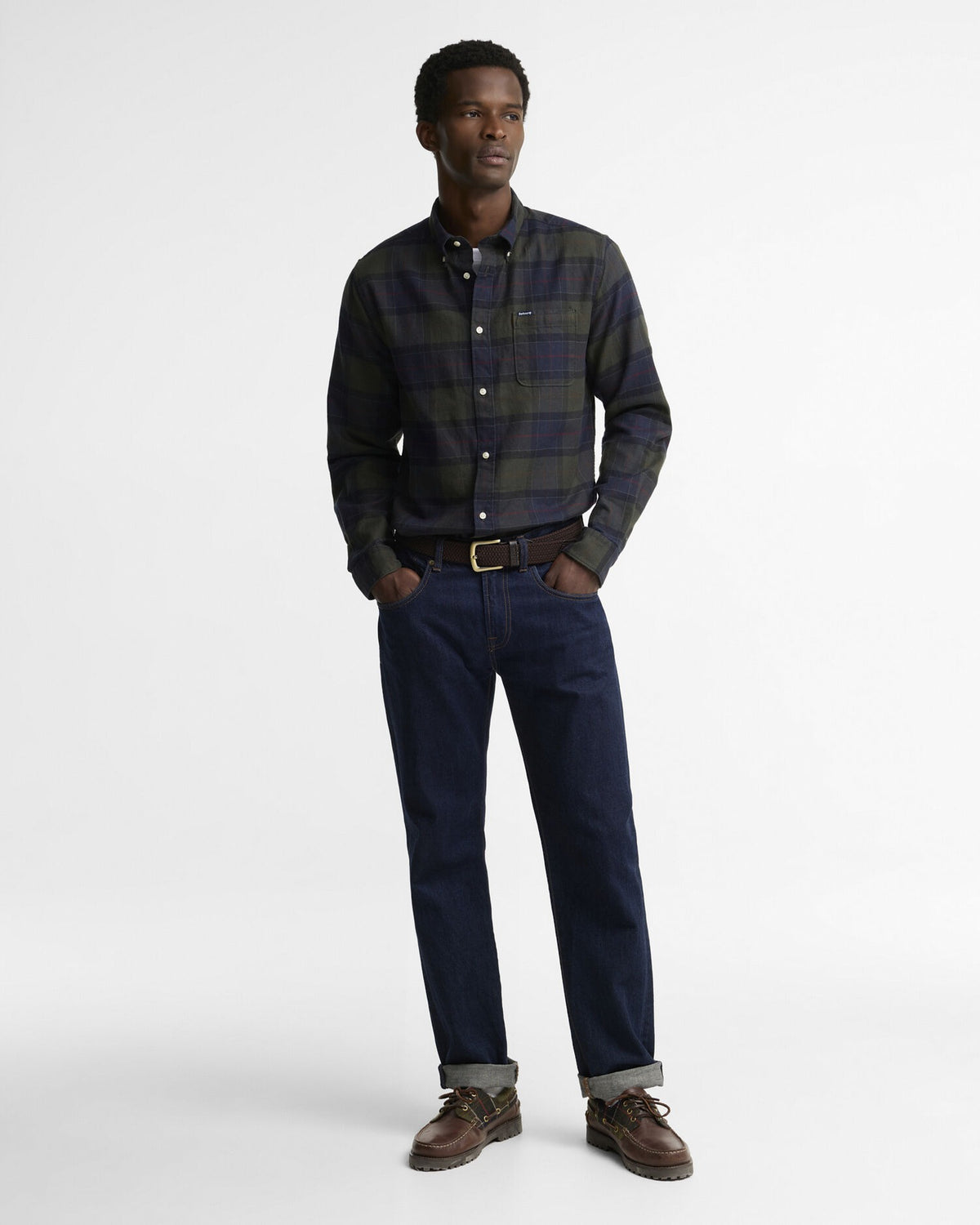 Kyeloch Tailored Long-Sleeved Shirt - Shadow Classic Tartan