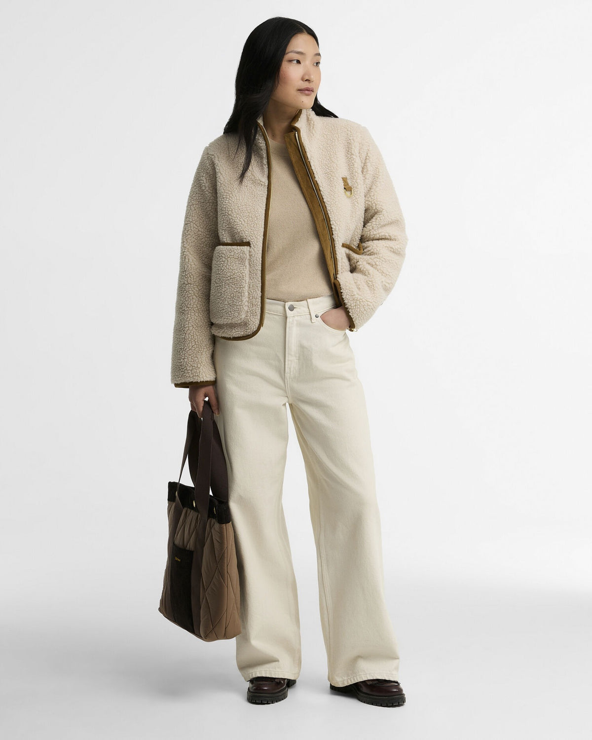 Elenora Fleece Jacket - Ecru