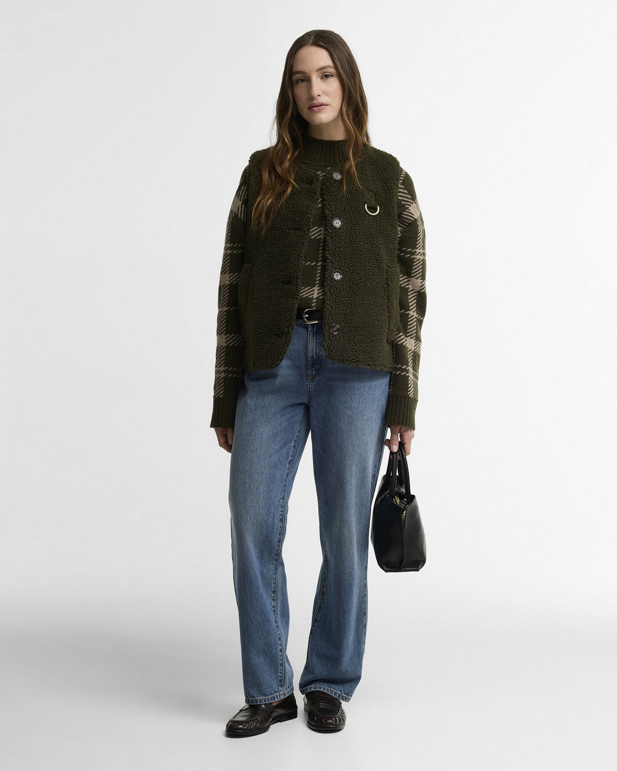 Bowes Fleece Gilet - Olive