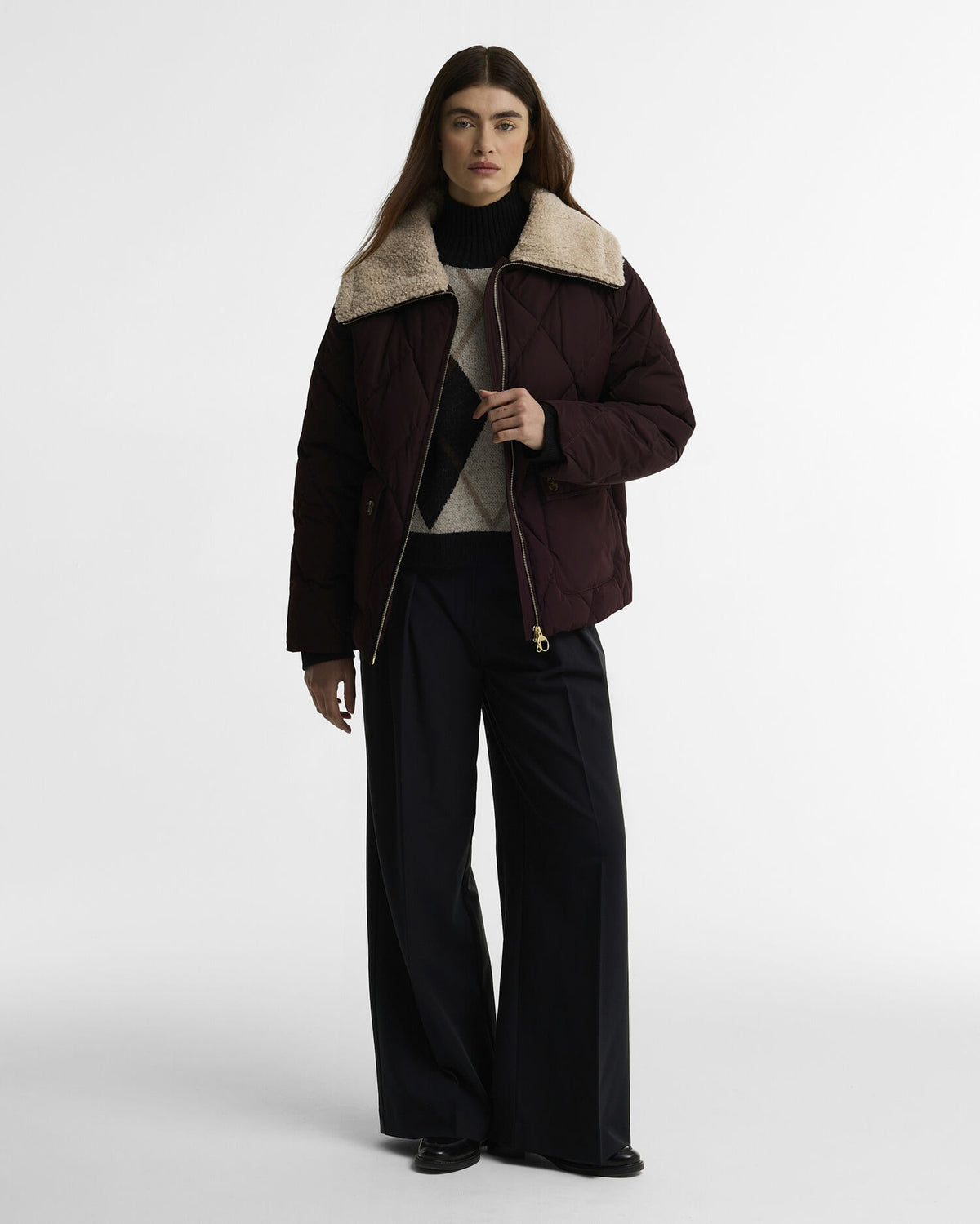 Eva Puffer Jacket - Fig/Shadow Classic