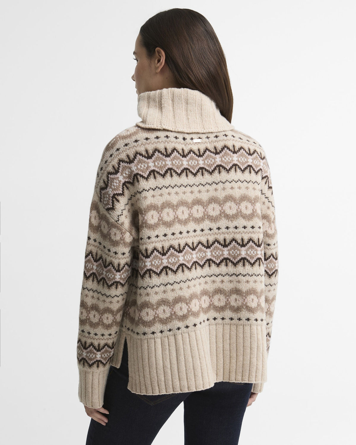 Helen Fair isle Roll-Neck Jumper Birch Multi