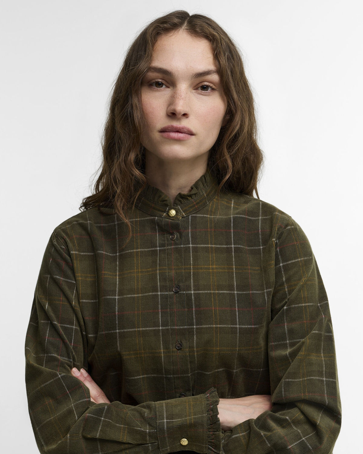 Shae Tartan Relaxed Shirt - Sage/Classic Tartan