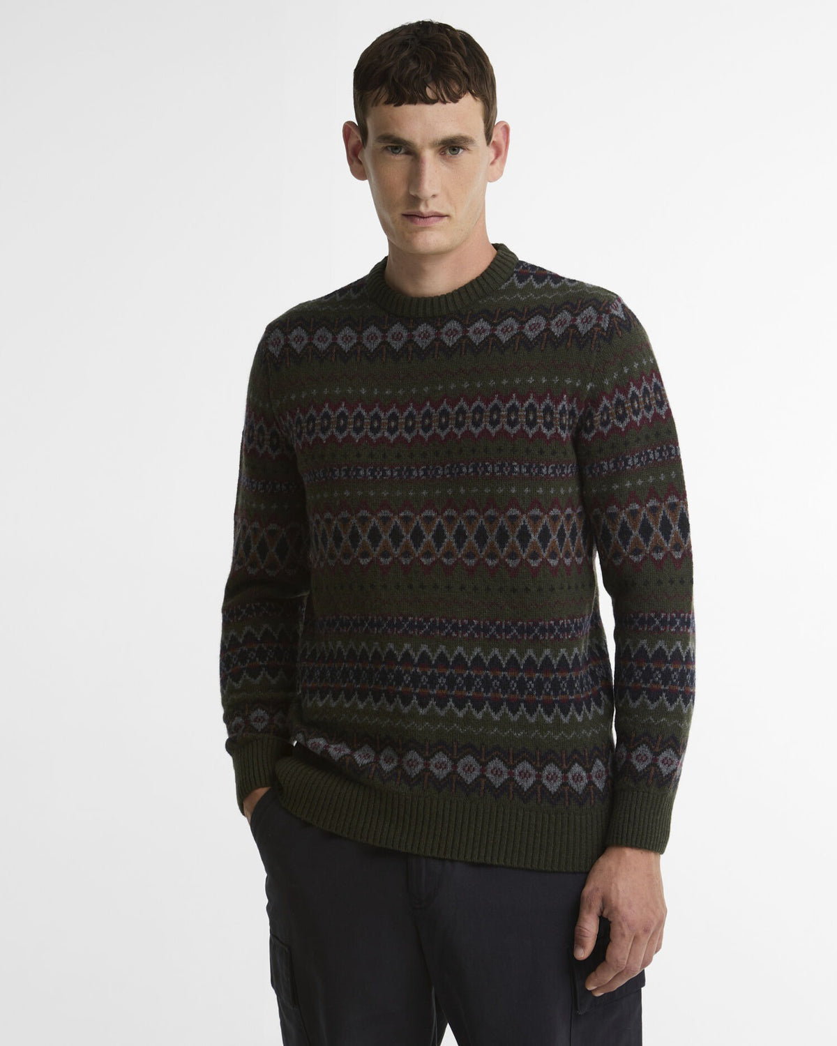 Case Fair Isle Jumper - Shadow