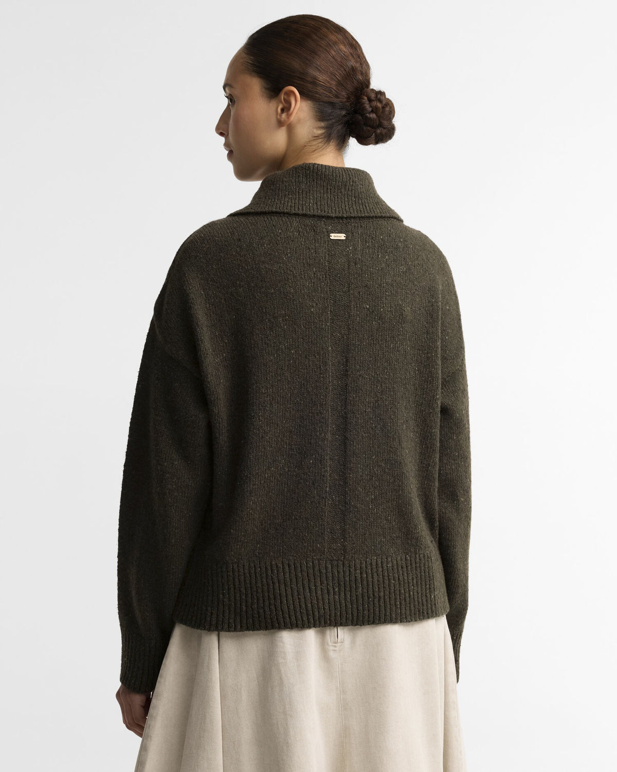 Lavensdale Quarter-Zip Jumper - Olive