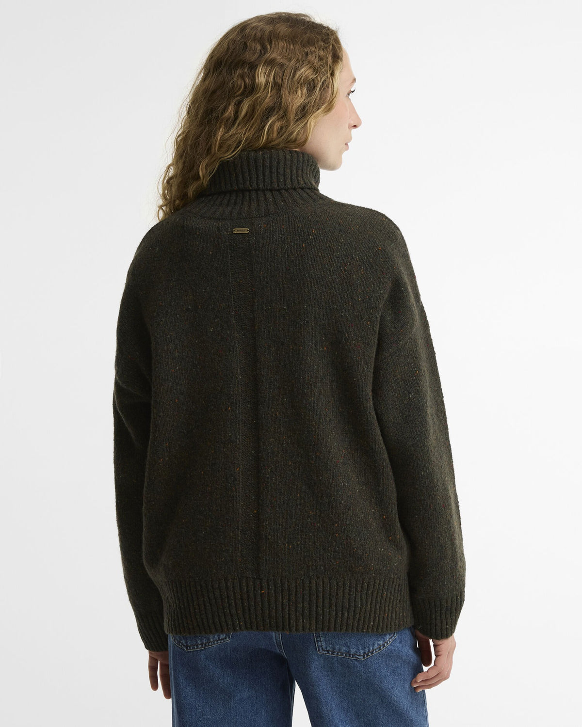 Stanford Fleck Rollneck Wool Jumper - Olive