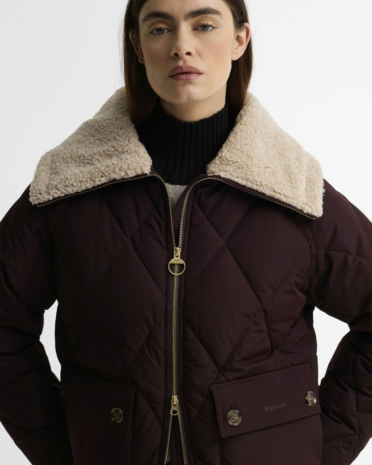 Eva Puffer Jacket - Fig/Shadow Classic