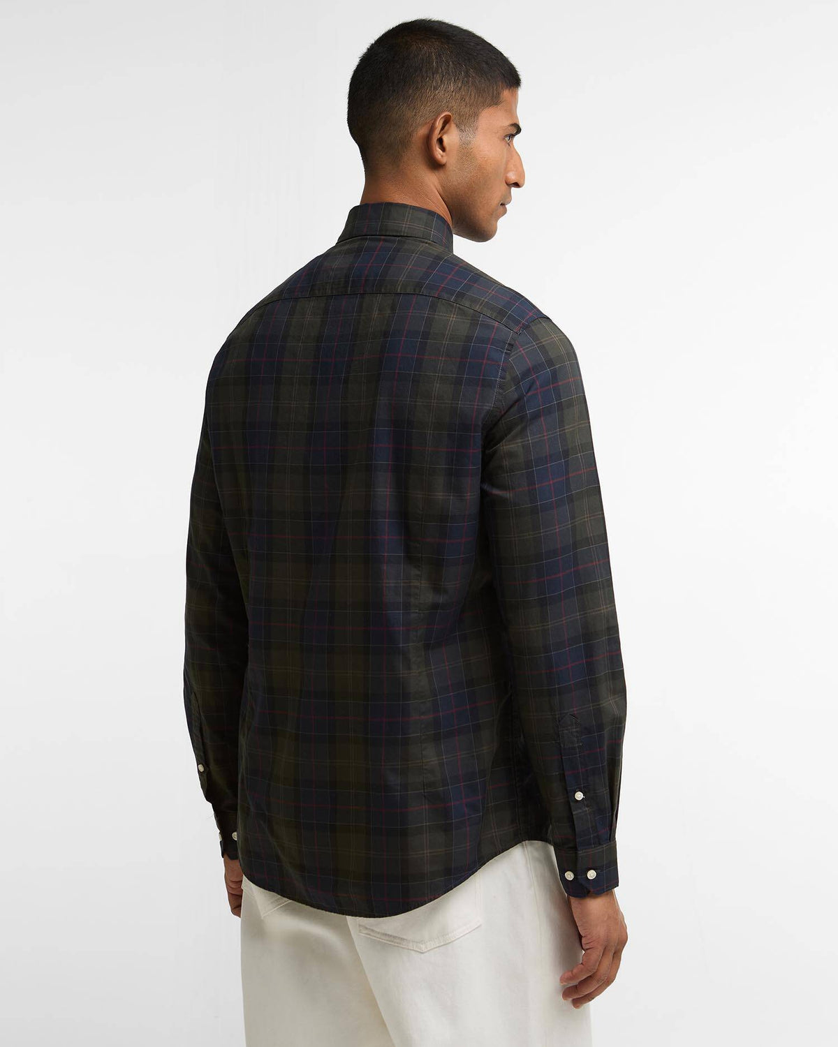 Wetheram Tailored Long-Sleeved Shirt - Shadow Classic Tartan