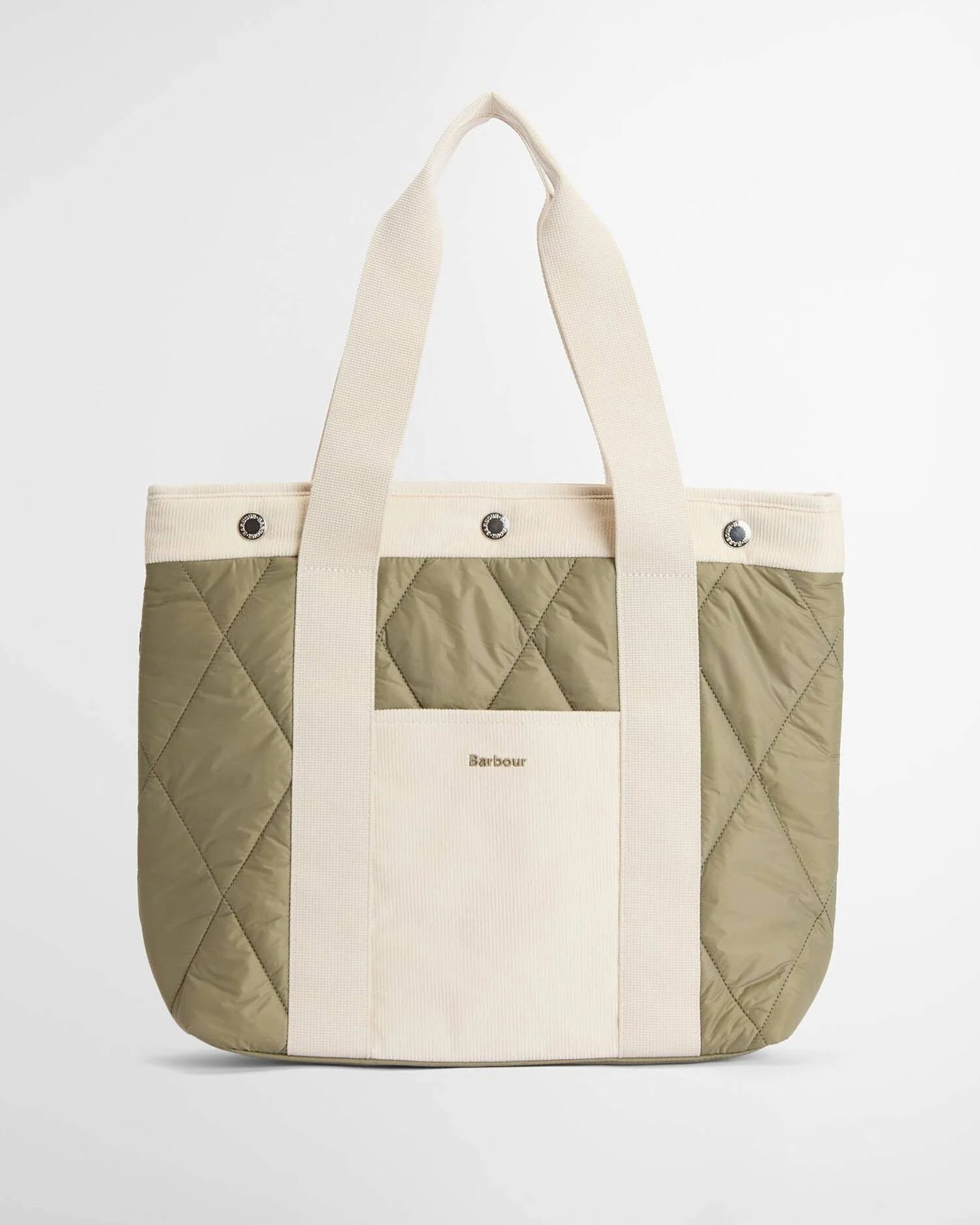 Healy Quilted Tote Bag - Bleached Olive