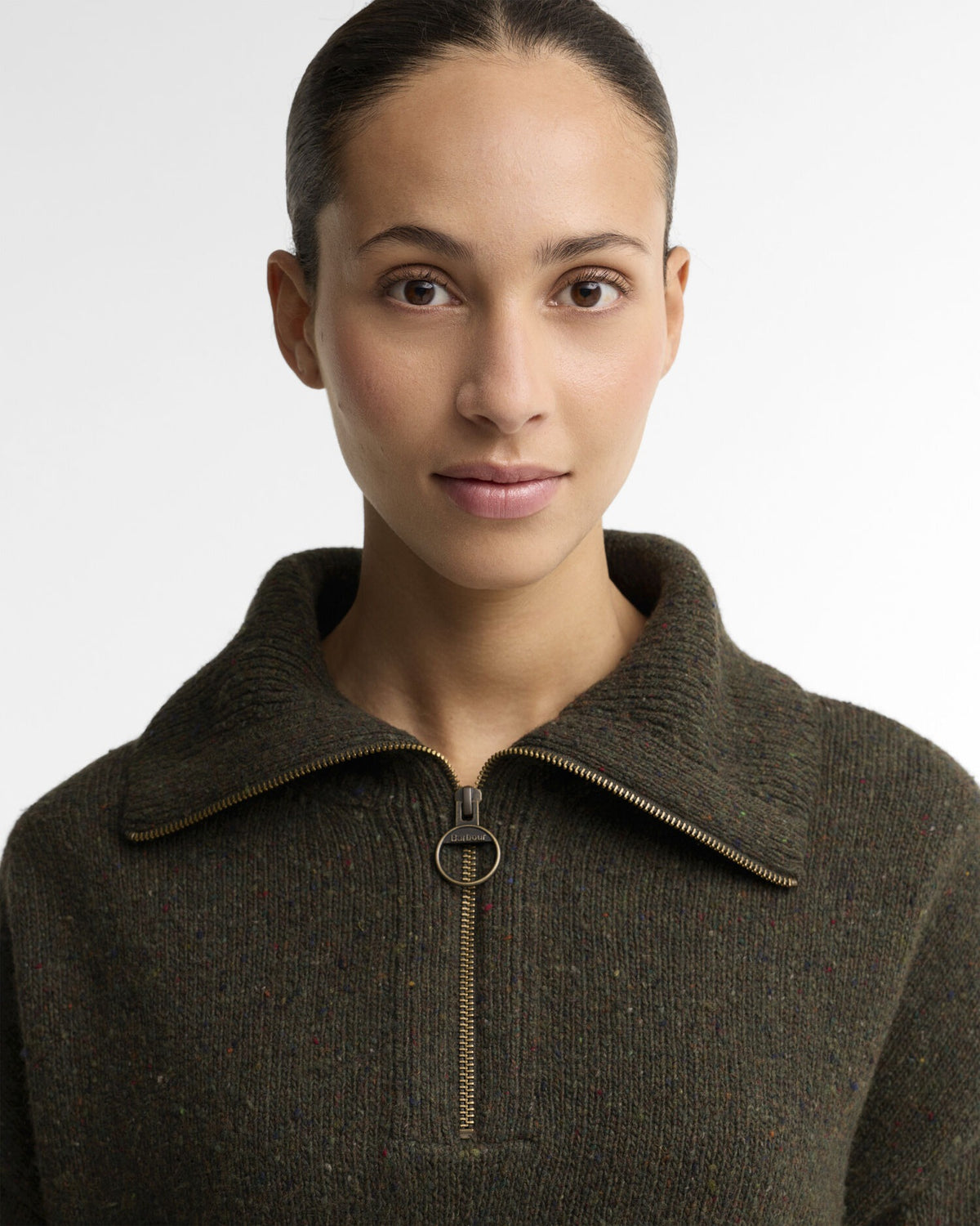 Lavensdale Quarter-Zip Jumper - Olive