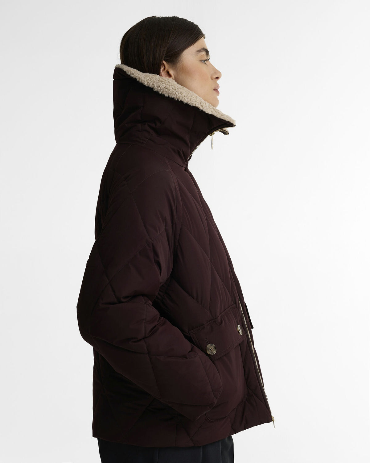 Eva Puffer Jacket - Fig/Shadow Classic