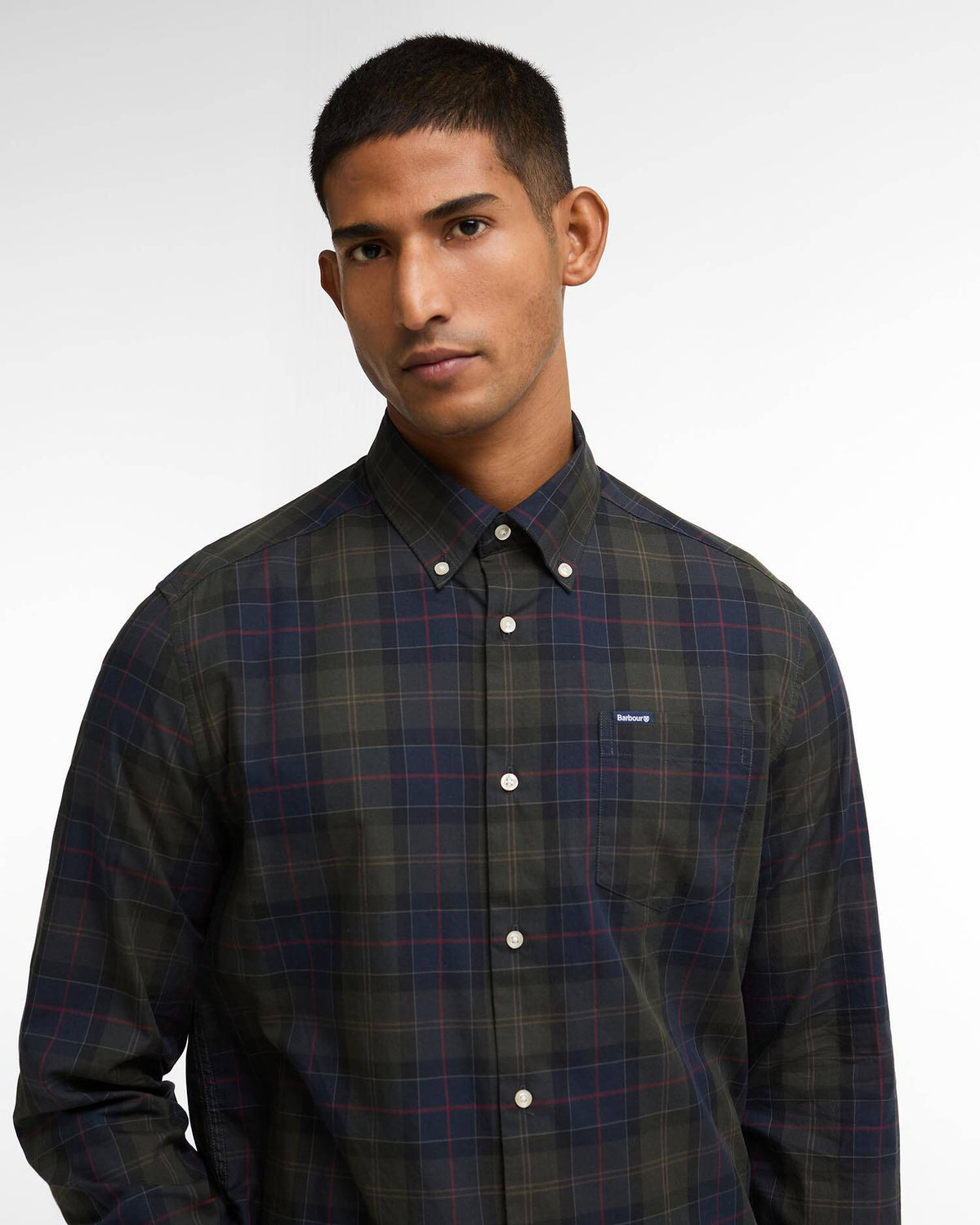 Wetheram Tailored Long-Sleeved Shirt - Shadow Classic Tartan
