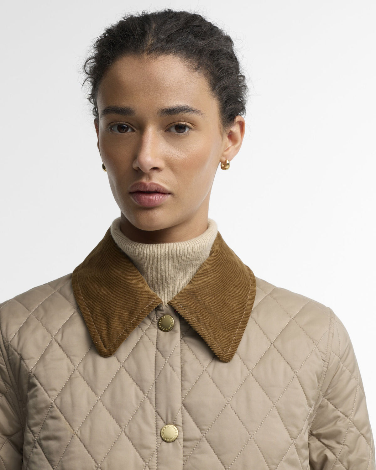 Icons Cropped Liddesdale Quilted Jacket - Light Trench/ Birchwood