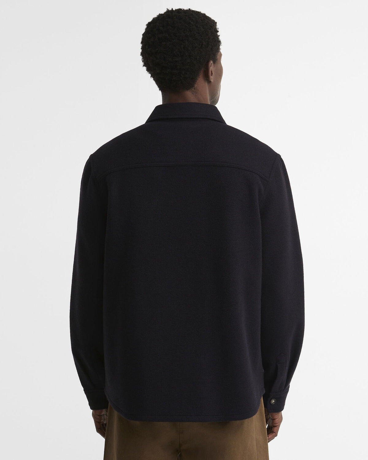 Marltown Tailored Wool-Blend Overshirt - Navy Marl