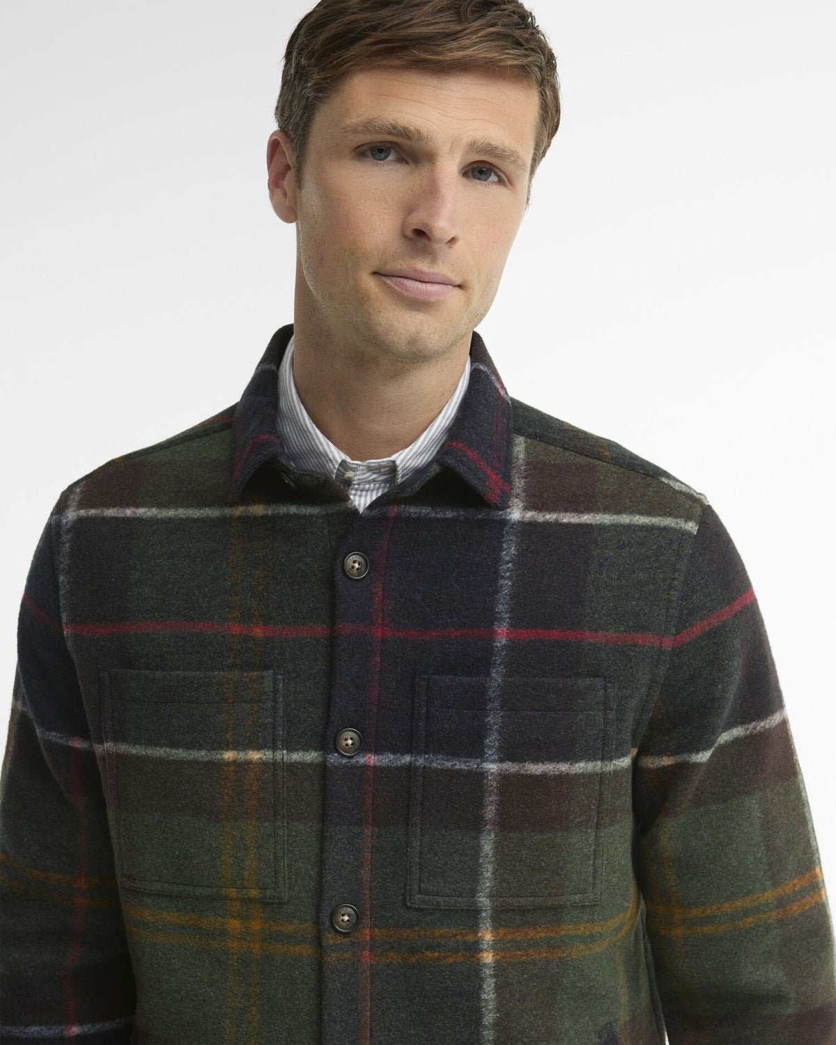 Woodlane Brushed Check Overshirt - Classic Tartan