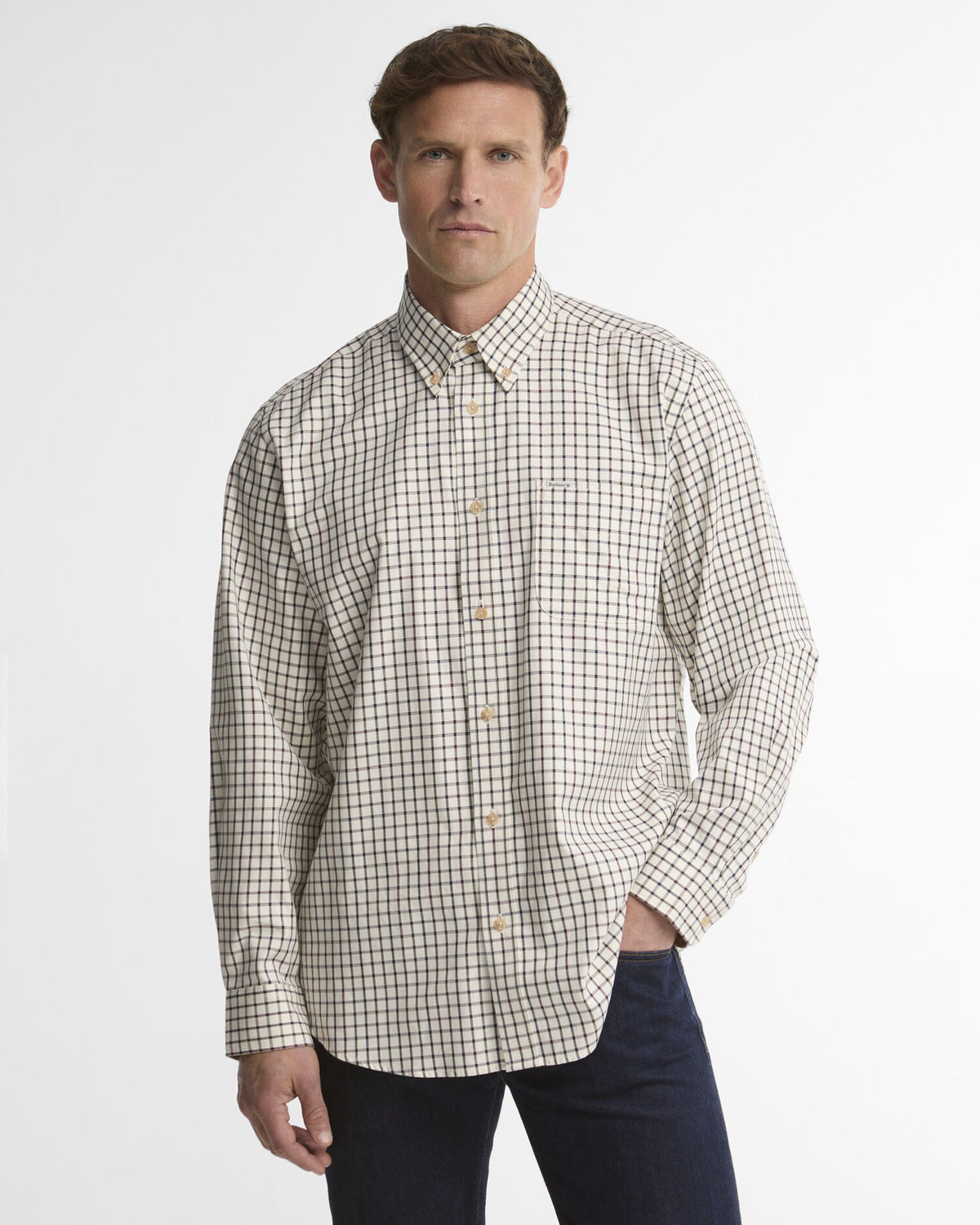 Sporting Regular Long-Sleeved Shirt - Dark Bordeaux