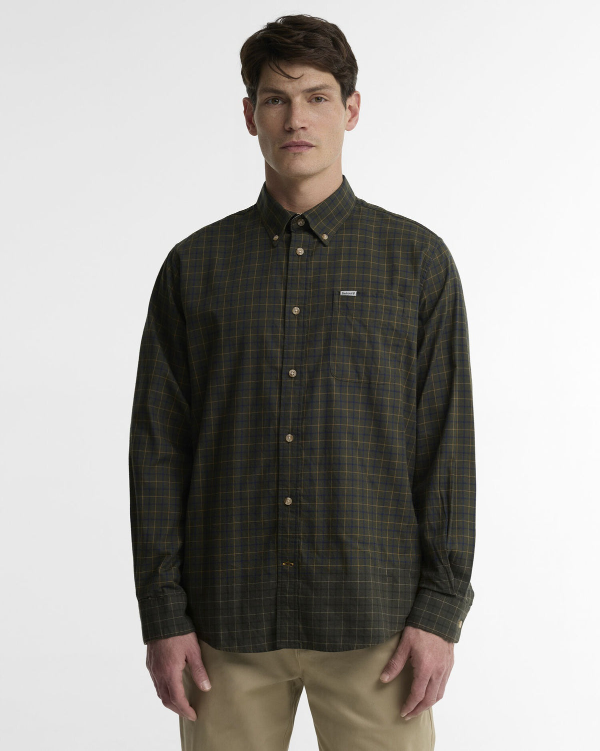 Bank Regular Long-Sleeved Shirt - Olive
