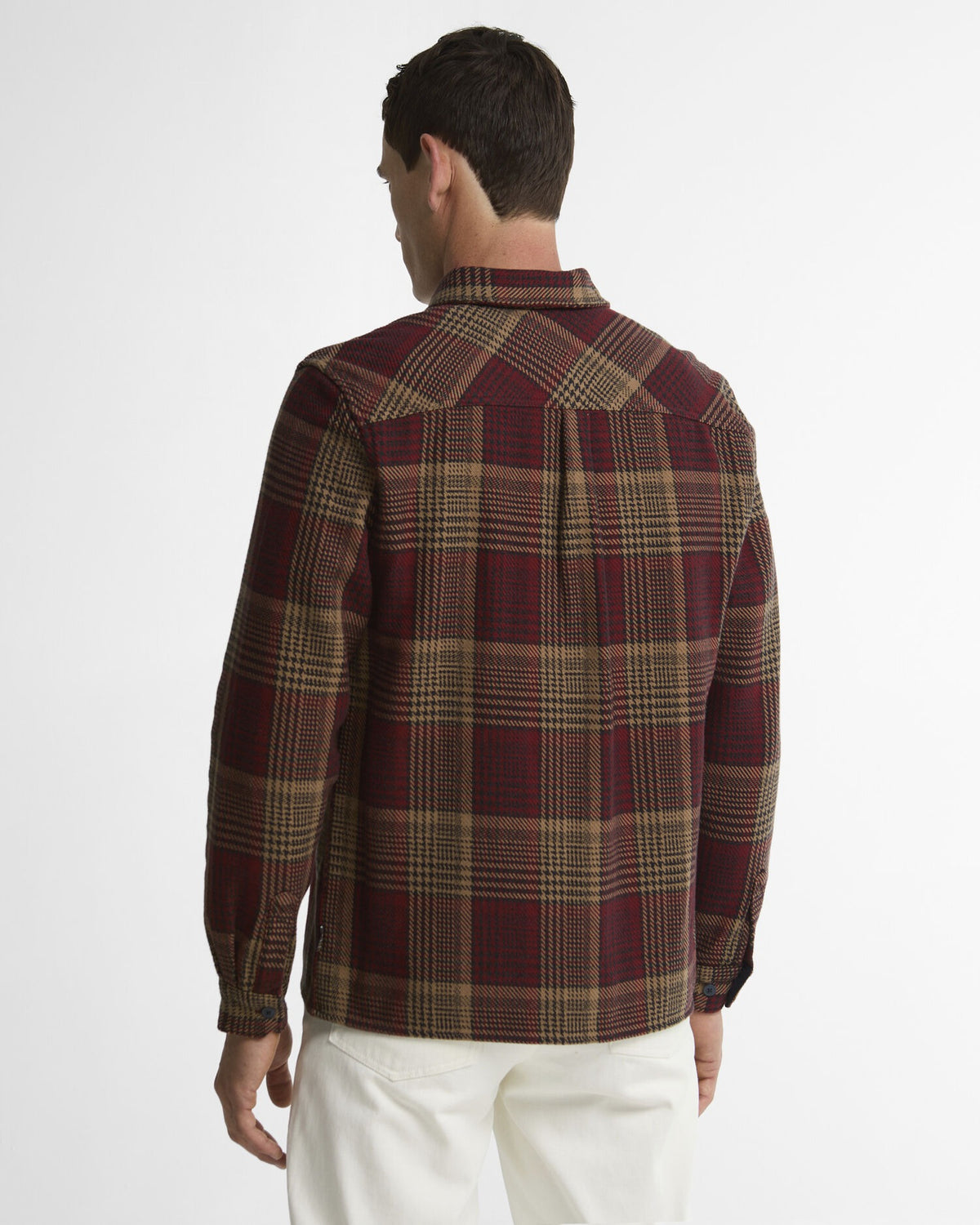Millom Relaxed Houndstooth Shirt - Red