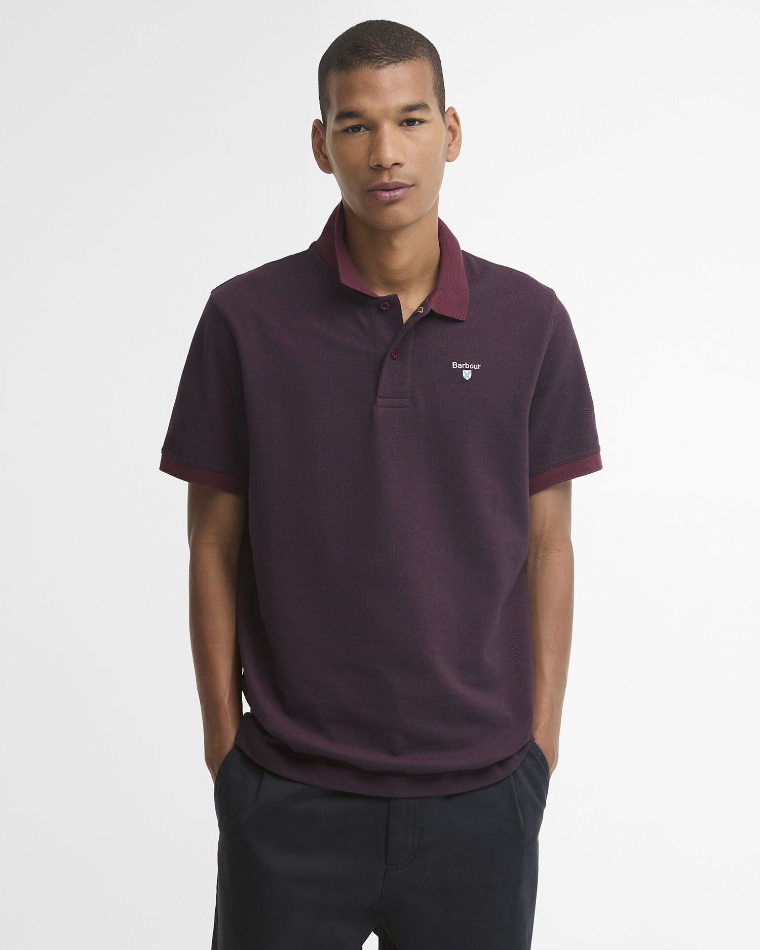 Essential Sports Mix Short-Sleeved Polo Shirt - Bordeaux