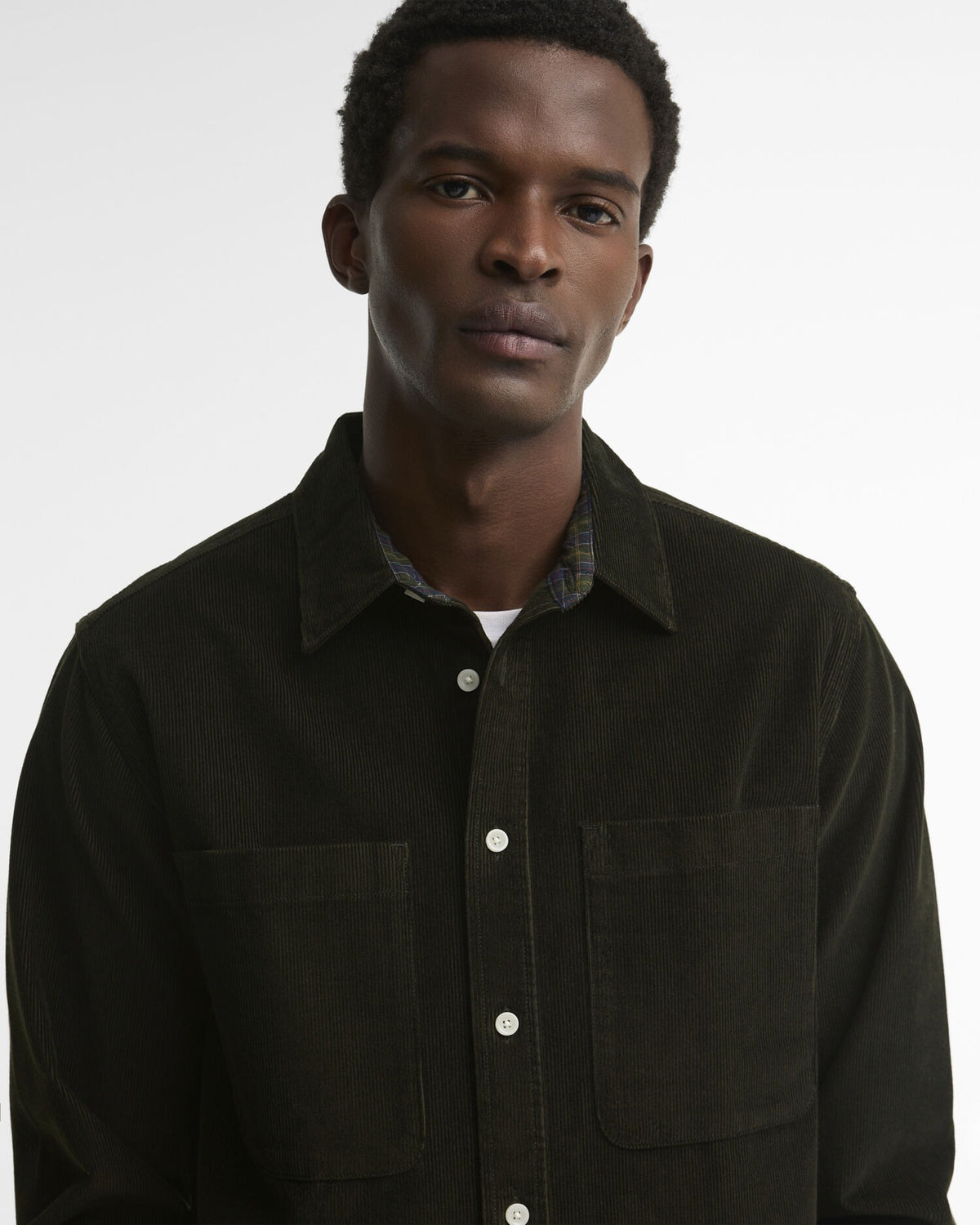 Cord Authentic-Fit Long-Sleeved Shirt - Sage