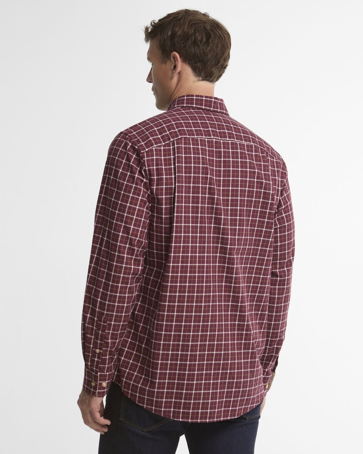Bank Regular Long-Sleeved Shirt - Dark Bordeaux