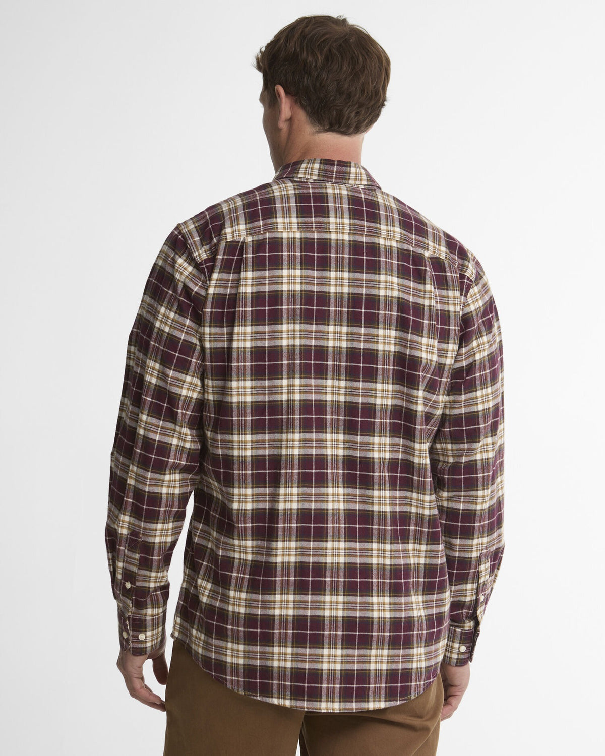 Telfield Regular Long-Sleeved Shirt - Dark Bordeaux
