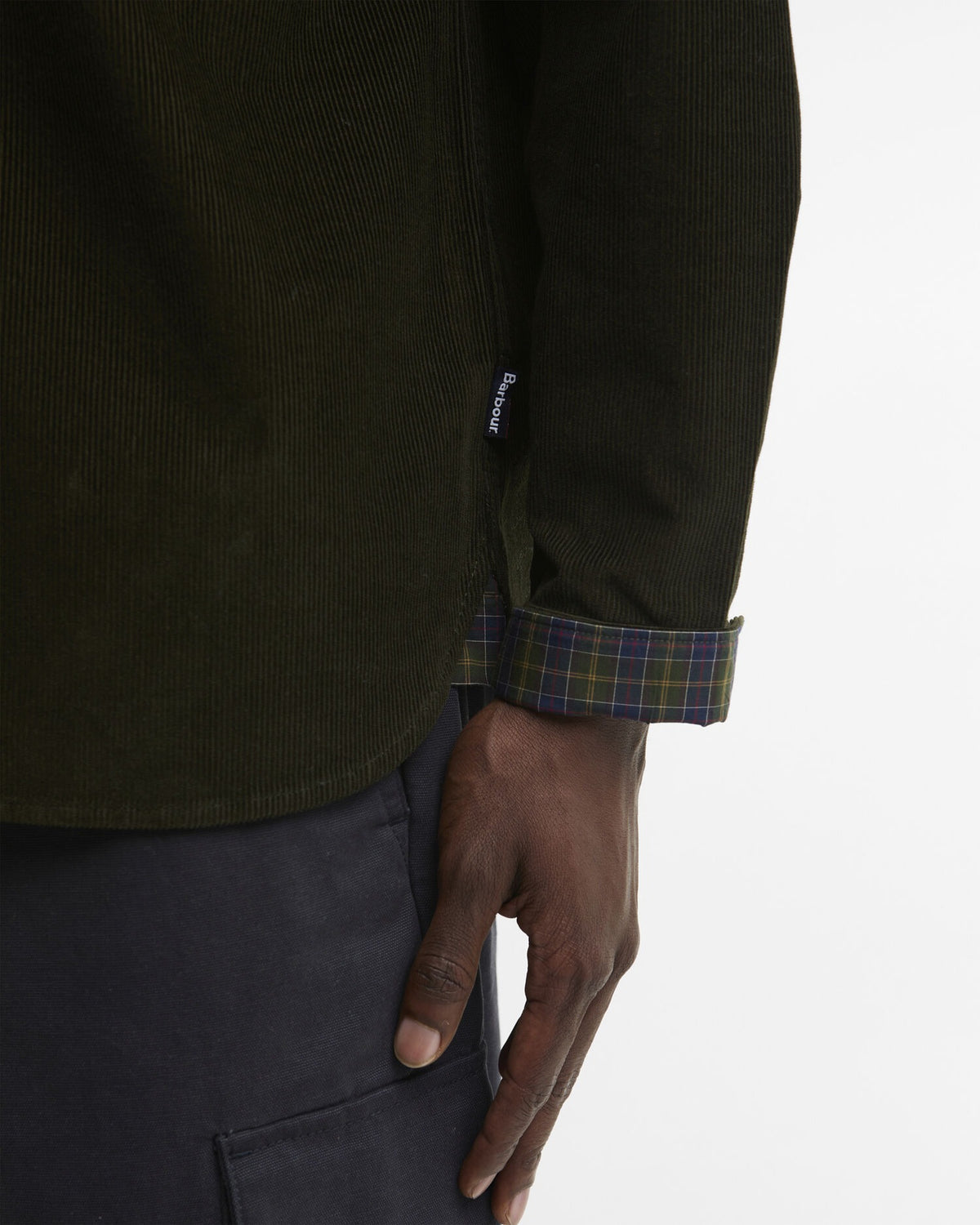 Cord Authentic-Fit Long-Sleeved Shirt - Sage