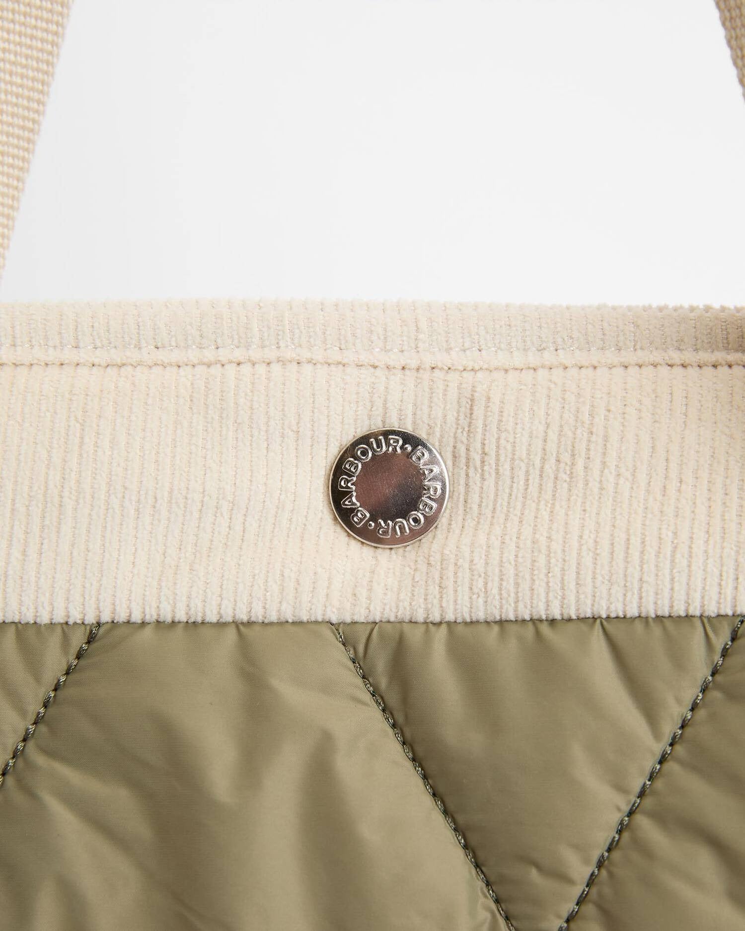 Healy Quilted Tote Bag - Bleached Olive