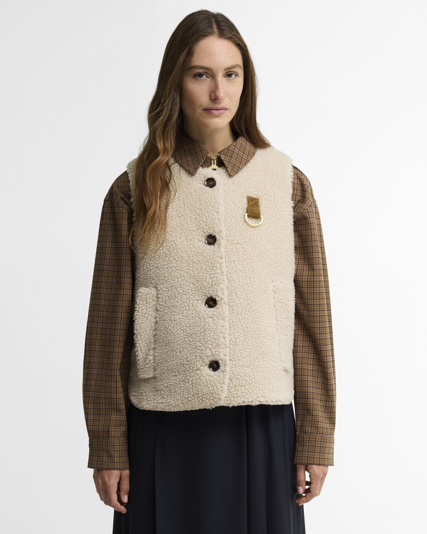 Bowes Fleece Gilet - Ecru