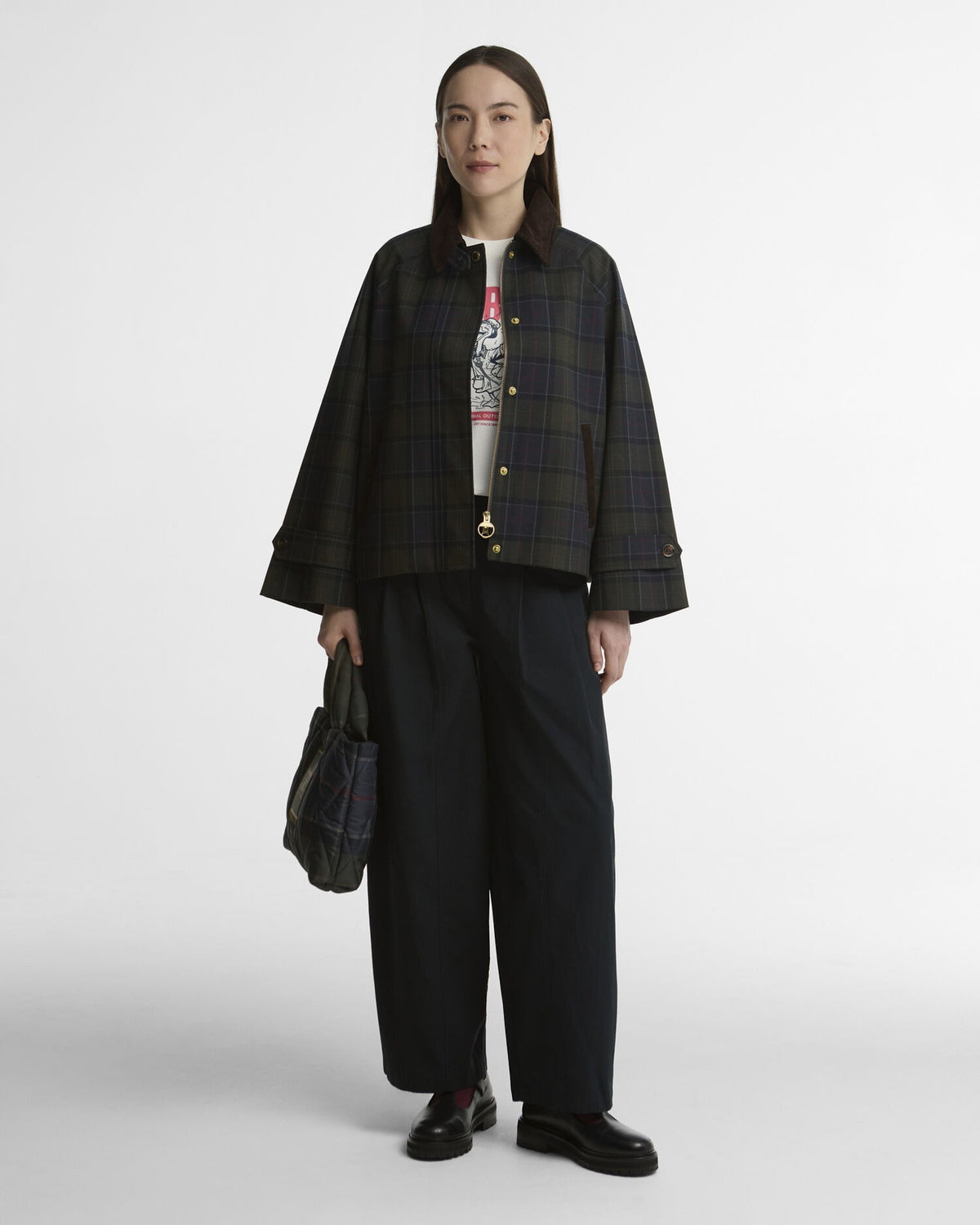 Sandra Tartan Showerproof Jacket - Shadow Classic Tartan