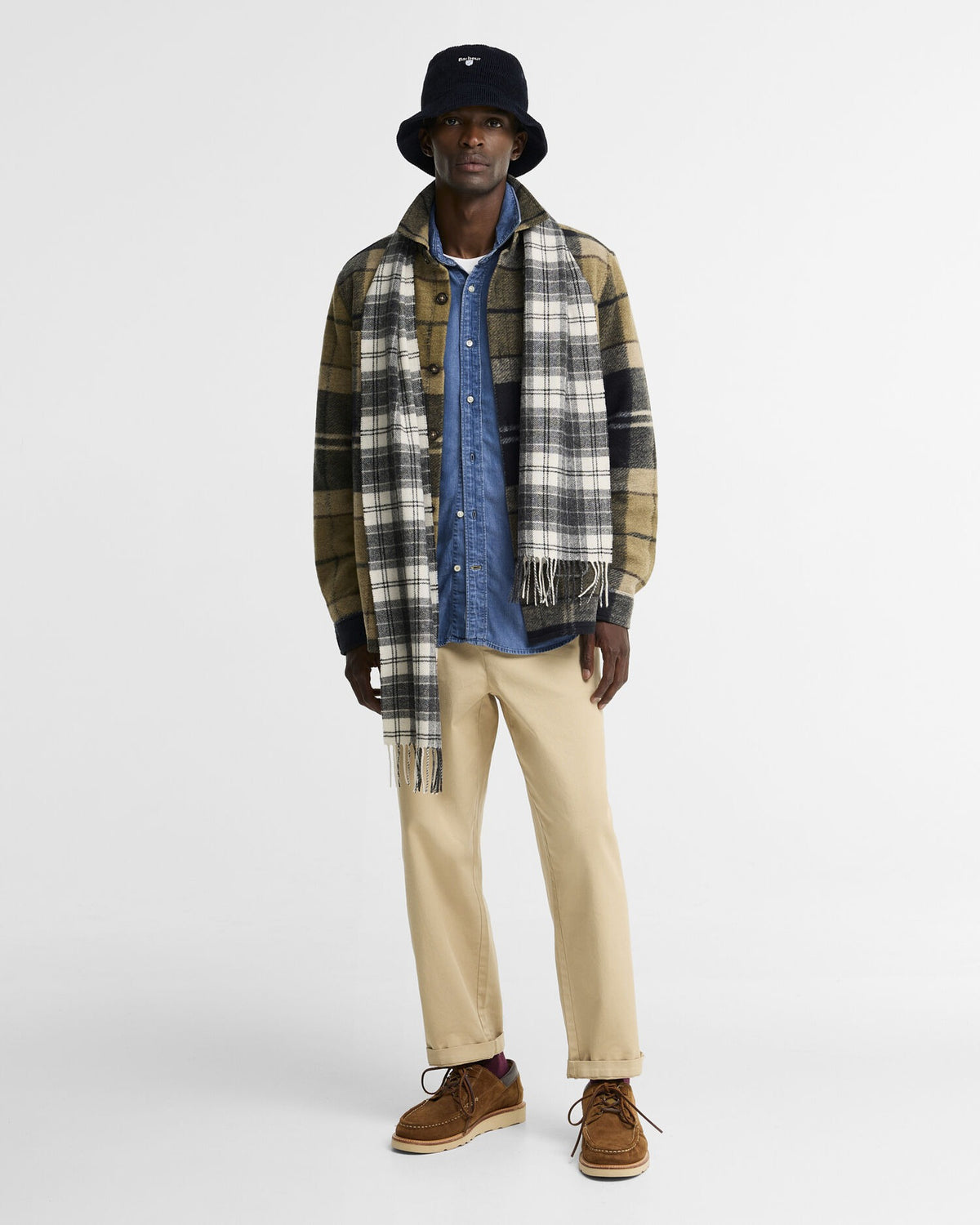 Woodlane Brushed Check Overshirt - Birchwood Dress Tartan