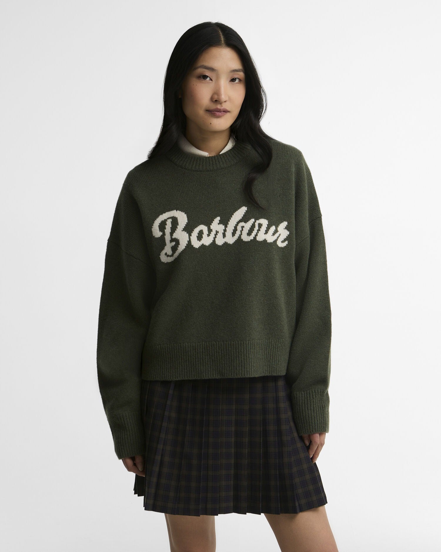Ivybridge Crew Neck Jumper - Olive